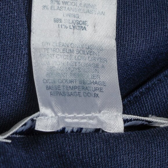 Oscar de la Renta Blue Wide Pant - Picture 9 of 9